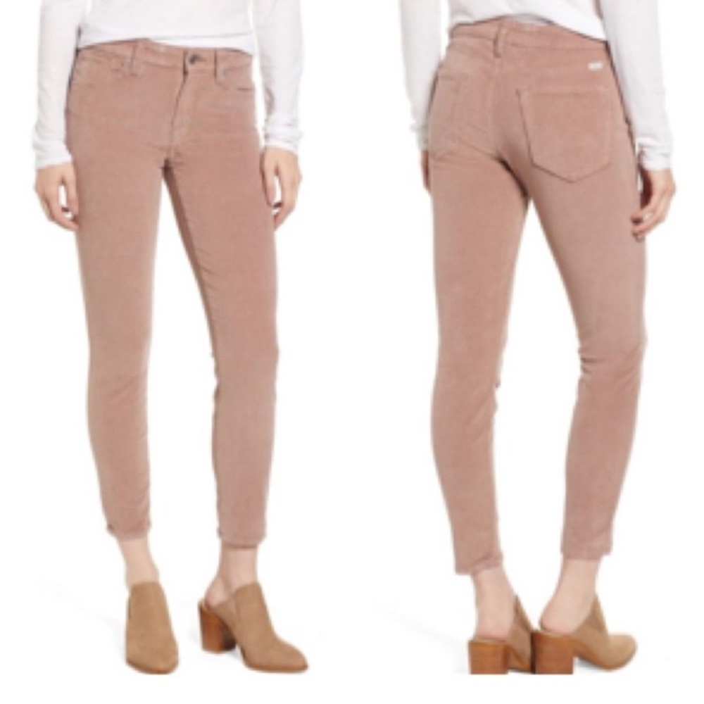 Lucky Brand rosy pink ankle length corduroy pants size 4/27